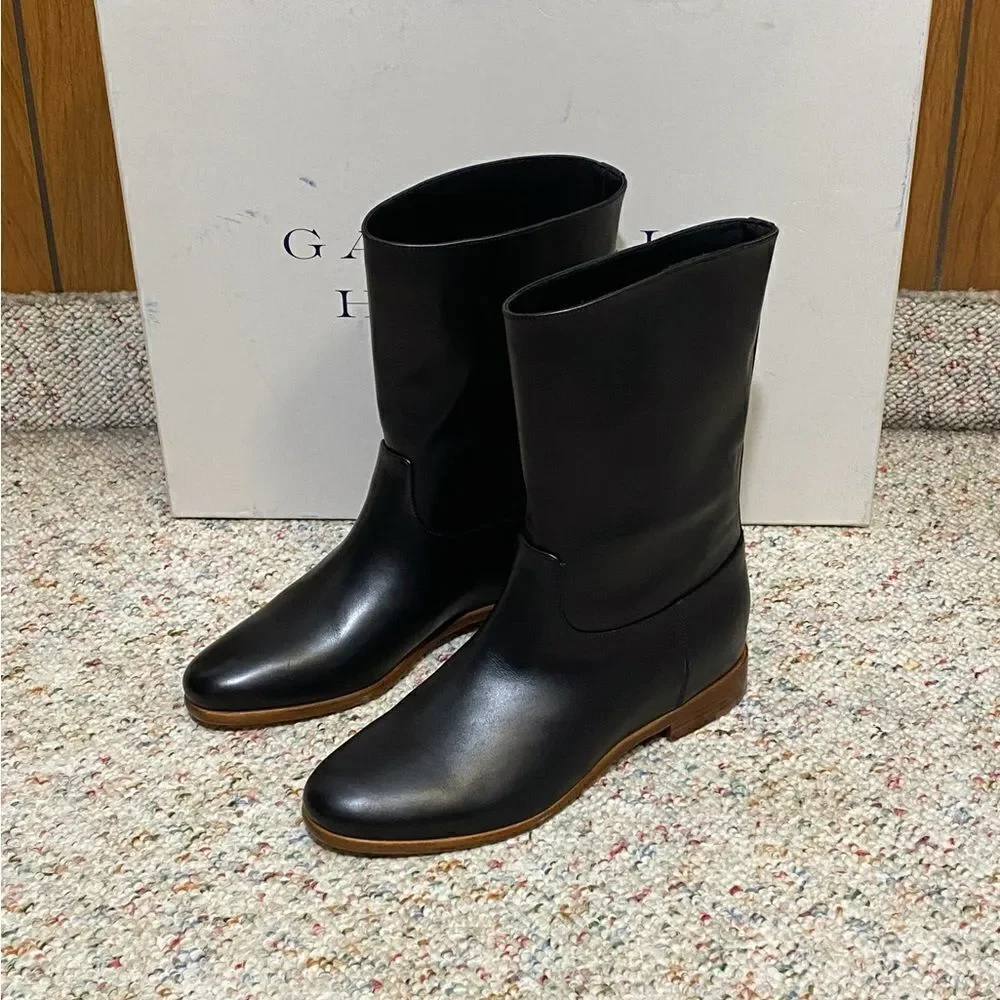 Gabriela Hearst Tina Leather Flat Boots size 36